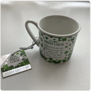 A Little Irish Luck Espresso Cup