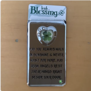 Clover Metal Magnet - Irish Blessing Heart