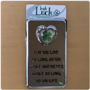 Clover Metal Magnet - Irish Luck Heart 1