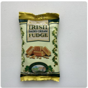 Irish Dairy Cream Fudge pieces on front.