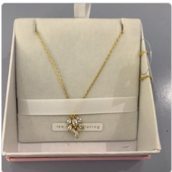 Knight & Day – Pink Box Crystal Drop Pendant
