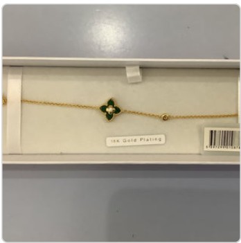Knight & Day – Pink Box Malachite Bracelet