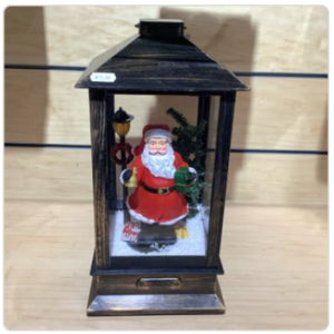 Santa Snow Lantern