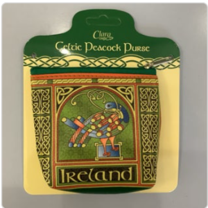 Zip Purse - Celtic Peacock